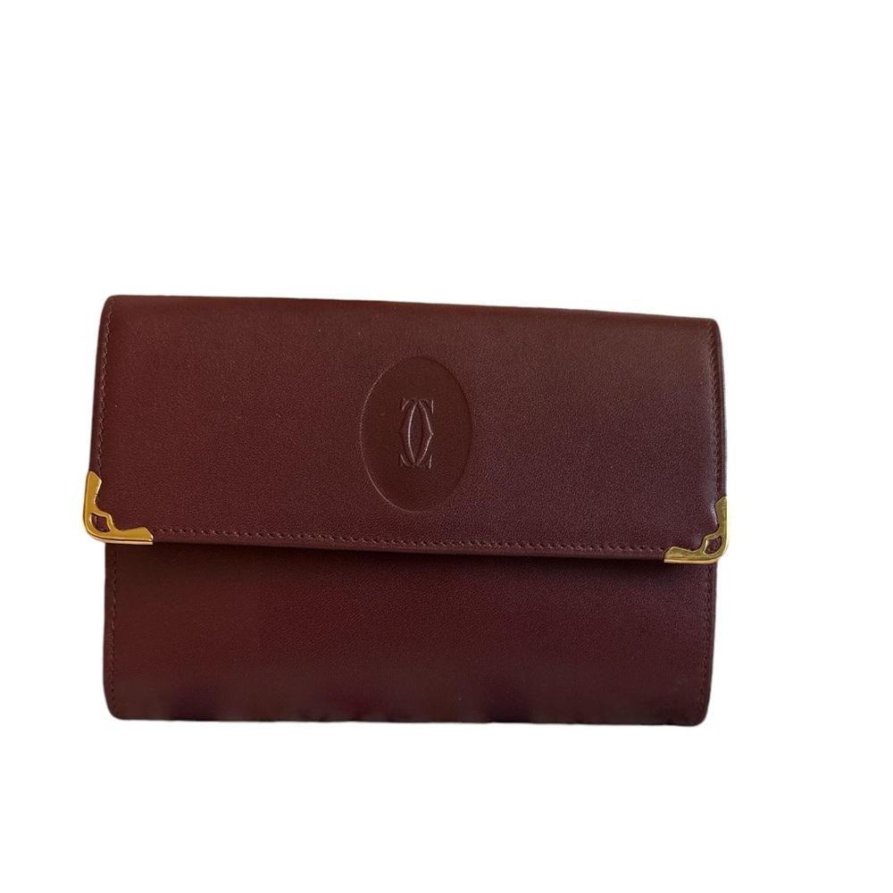 Cartier wallet leather brown
